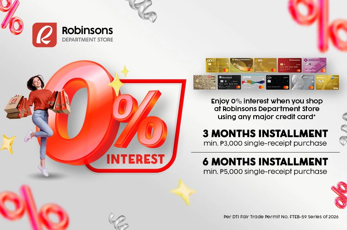 0% Installment 2026 Runs from Jan 1 - Dec 31